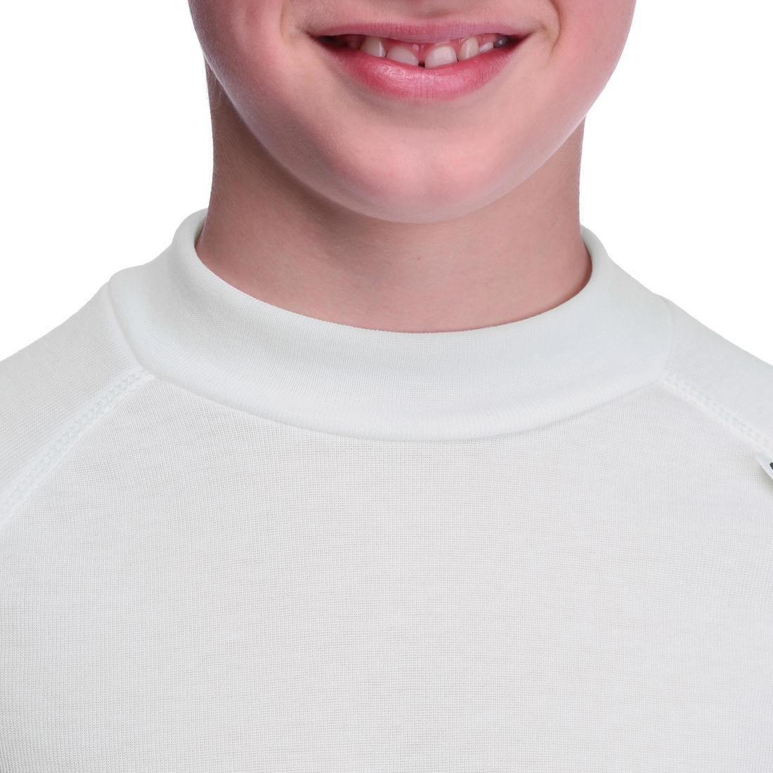8-9Y  Wed'ze Simple Warm Children's Ski Base Layer, Snow White, , large image number 8
