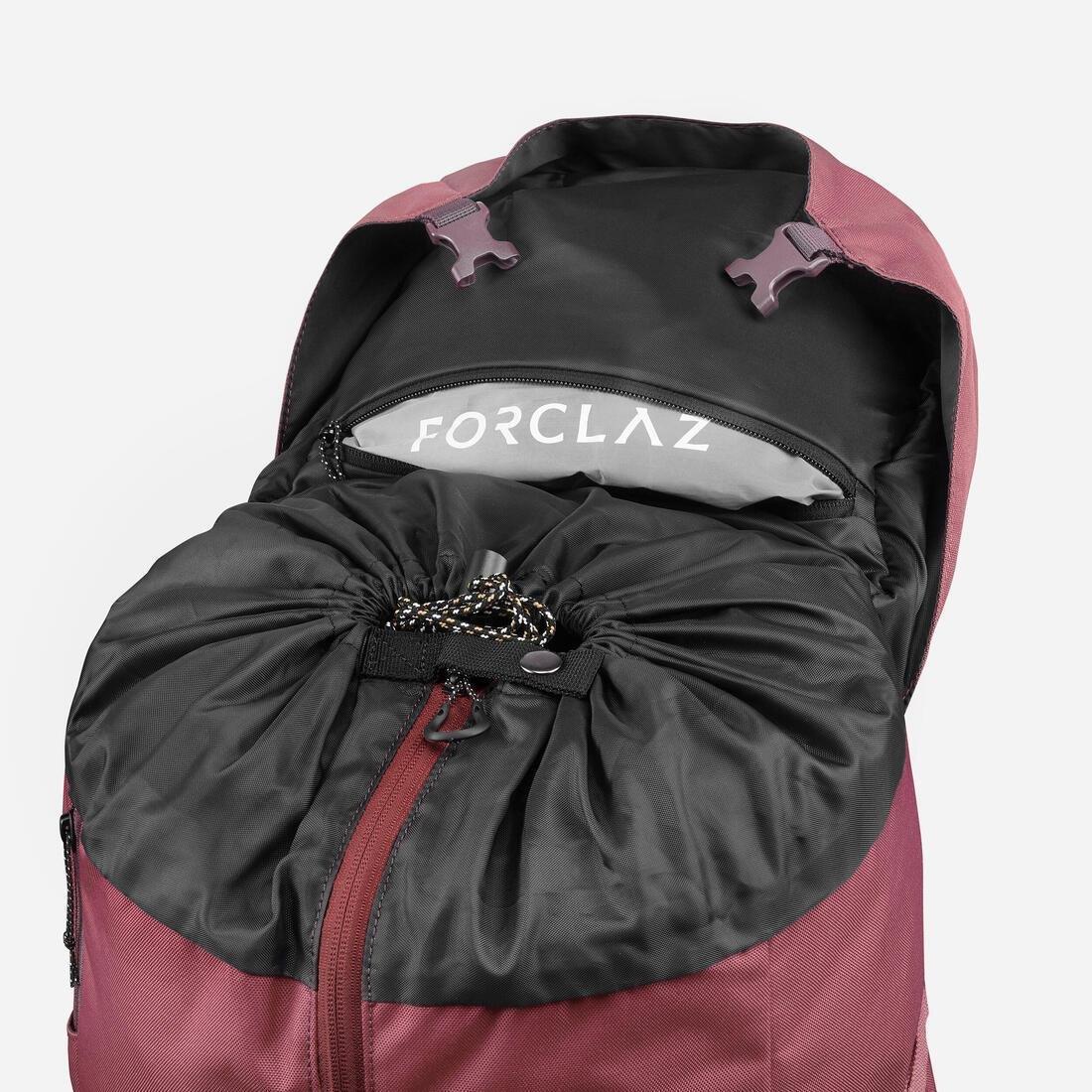 Women Trekking 50 L Backpack - Mt100 Easyfit, Red, No Color, large image number 14