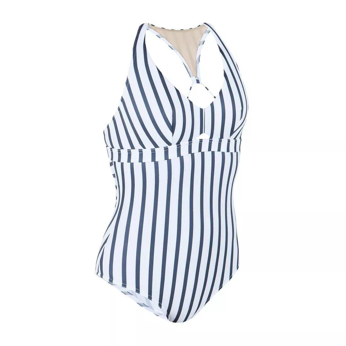 Women One-Piece Swimsuit With Double Back Adjustment Agatha Pagi, White, , large image number 2