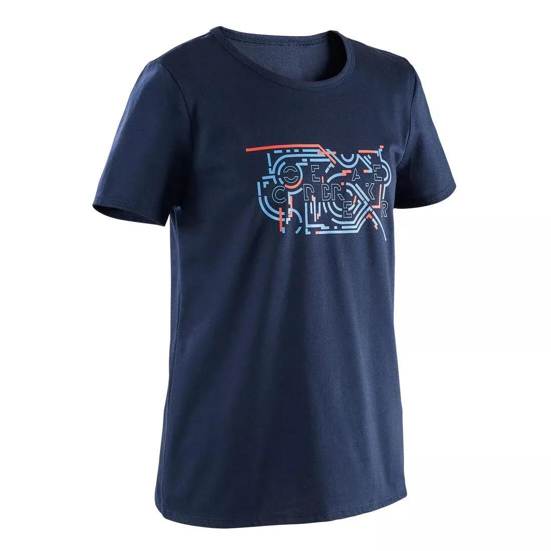 Kids Basic Cotton T-Shirt, Navy, , medium