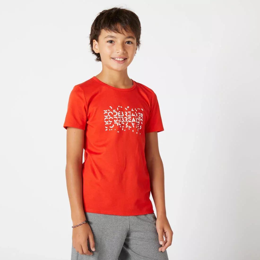 Kids Basic Cotton T-Shirt, Navy, , large image number 2
