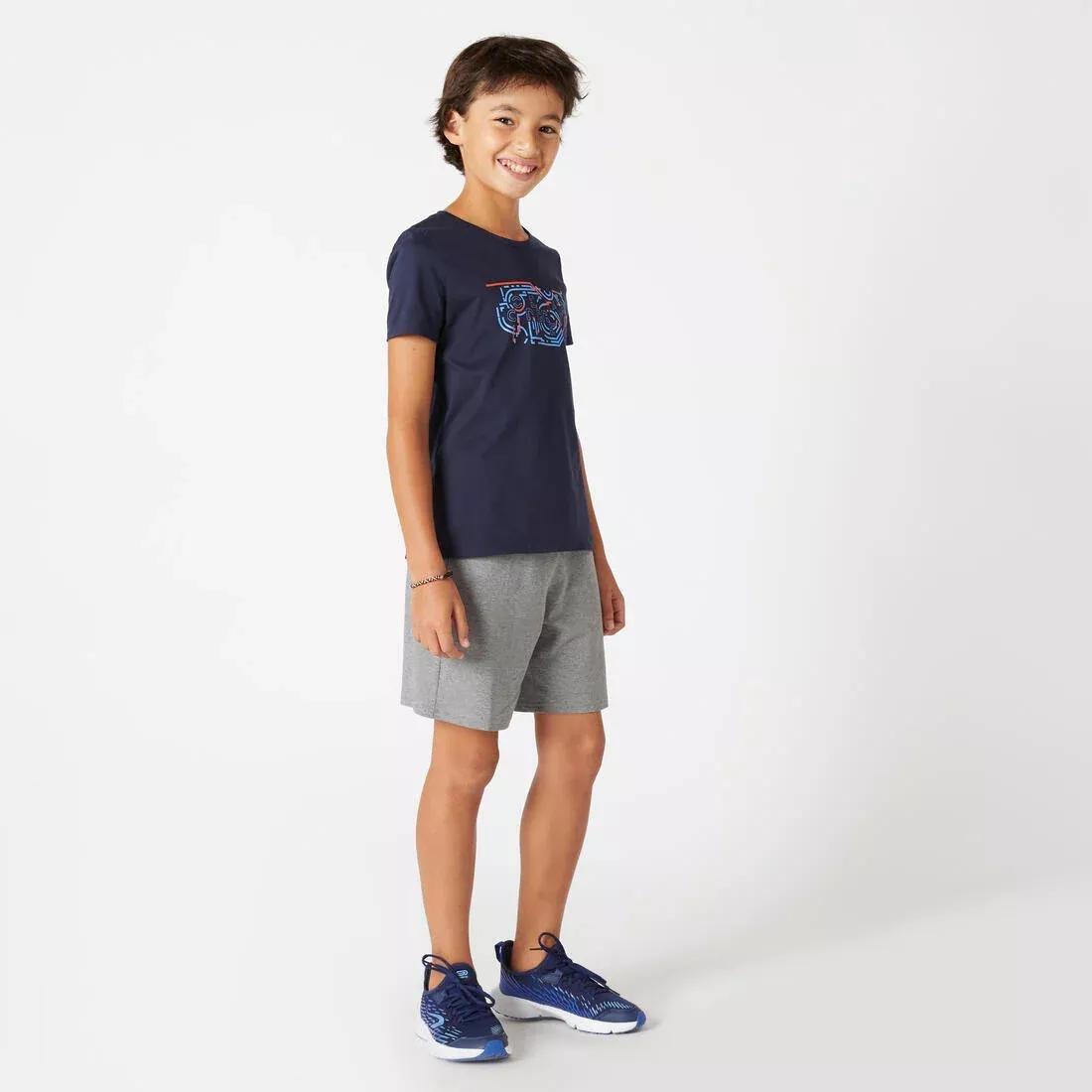 Kids Basic Cotton T-Shirt, Navy, , large image number 9