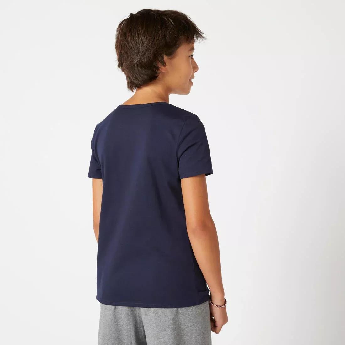 Kids Basic Cotton T-Shirt, Navy, , large image number 11