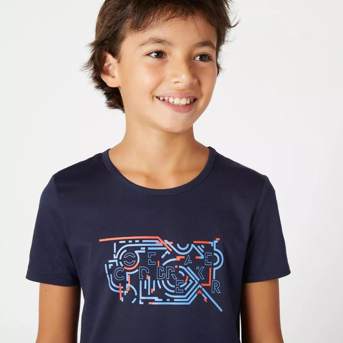 Kids Basic Cotton T-Shirt, Navy, , large image number 12