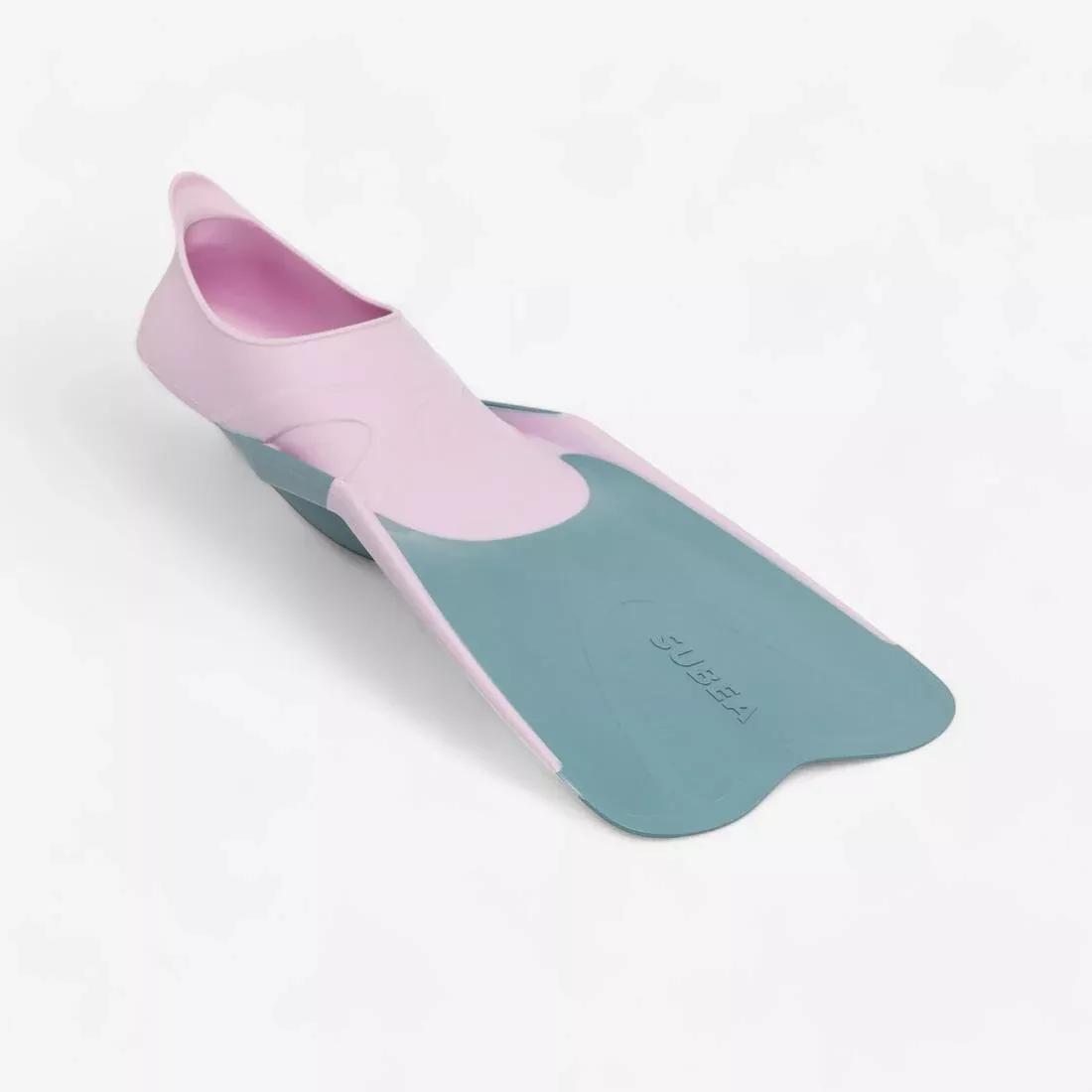 Kids Diving Fins - Ff 100 Soft, Mint, , large image number 1