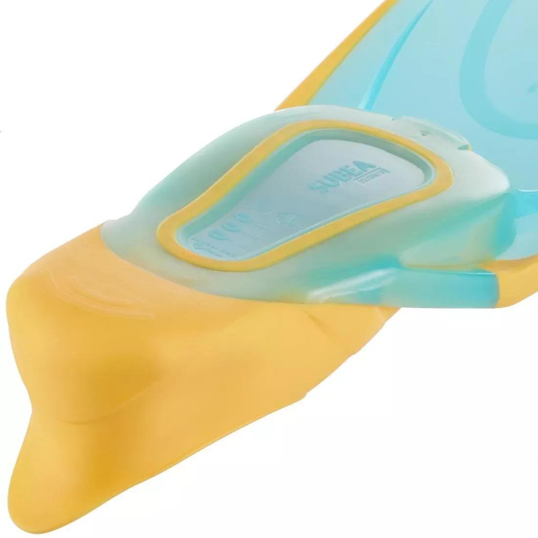 Kids Diving Fins - Ff 100 Soft, Mint, , large image number 3