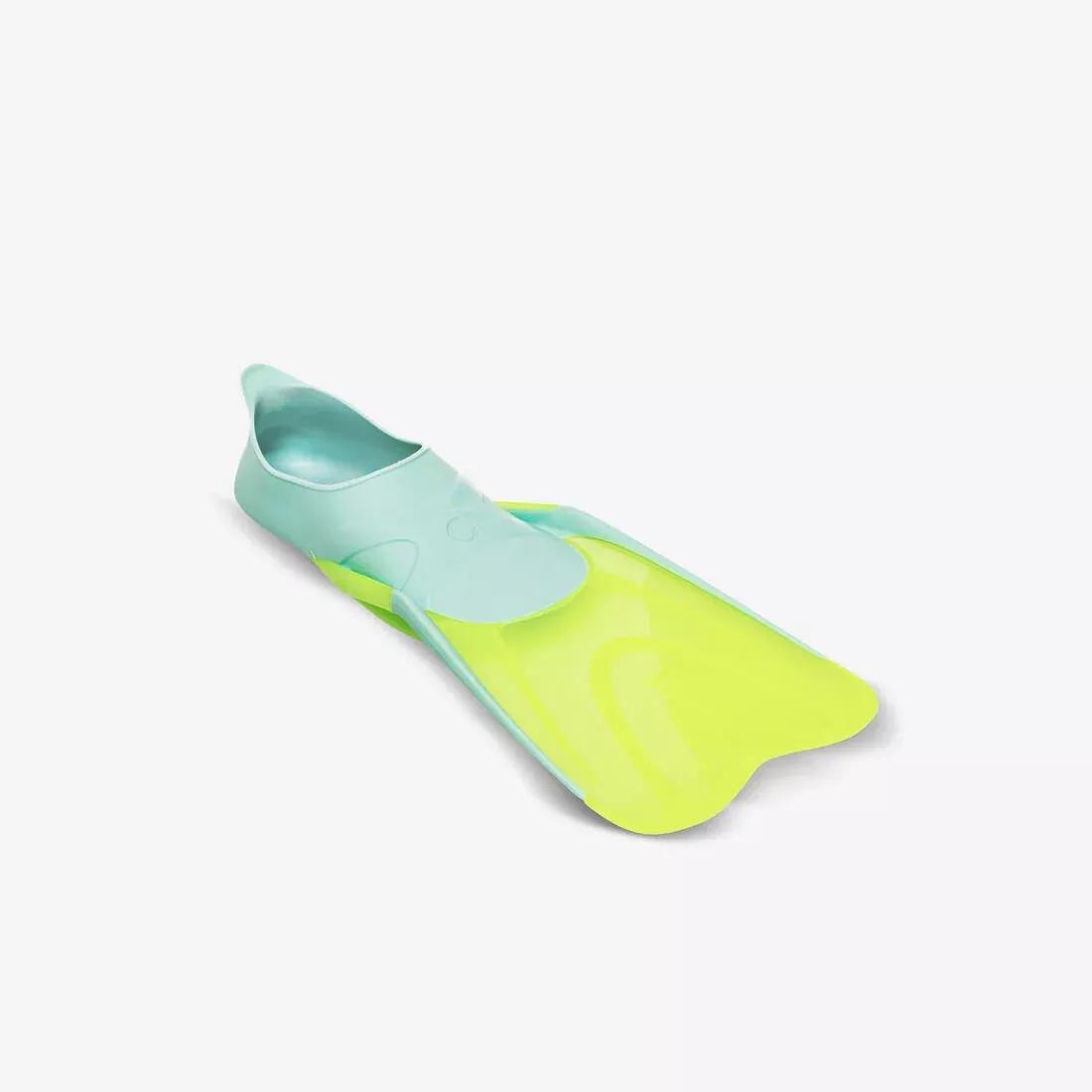 Kids Diving Fins - Ff 100 Soft, Mint, , large image number 7