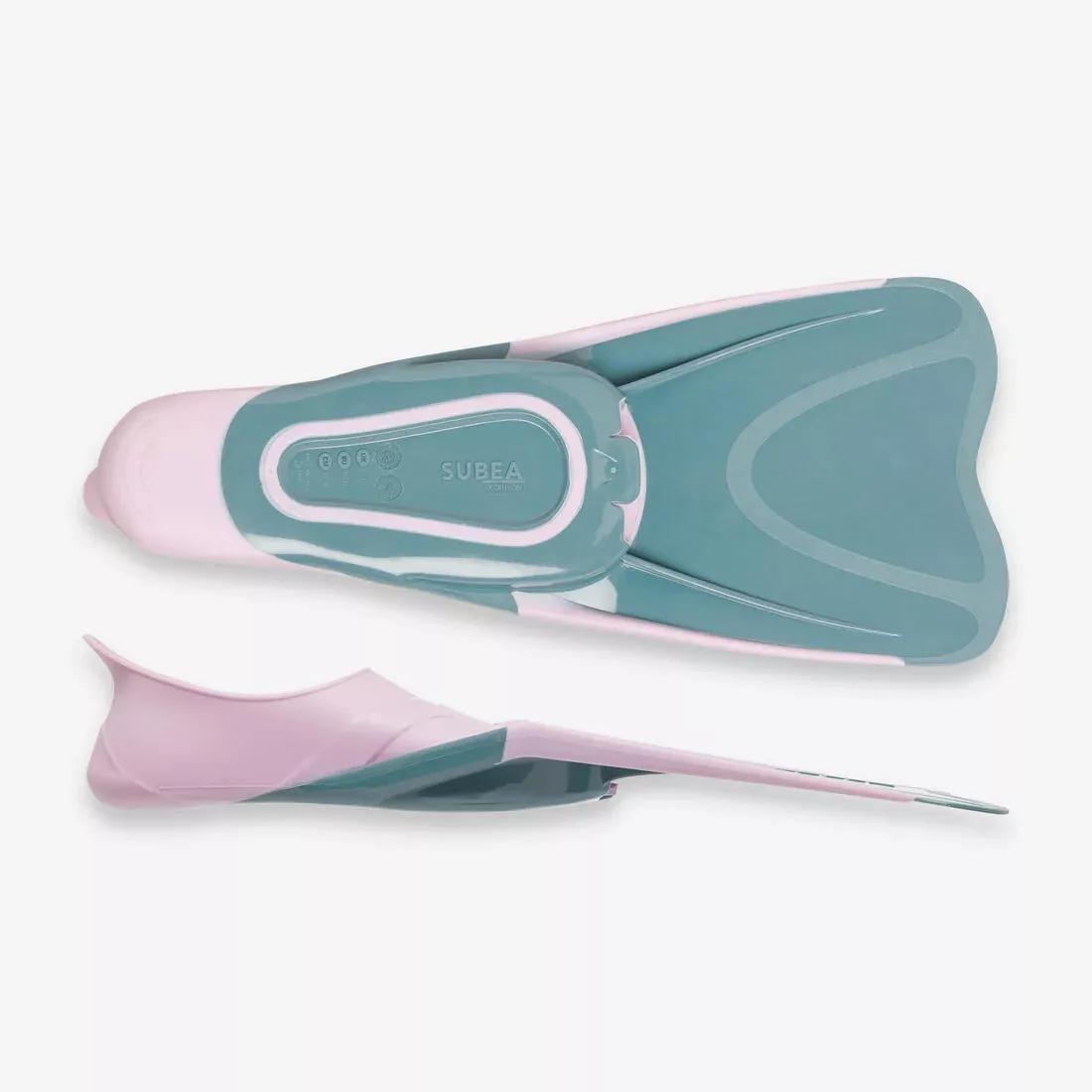 Kids Diving Fins - Ff 100 Soft, Mint, , large image number 10
