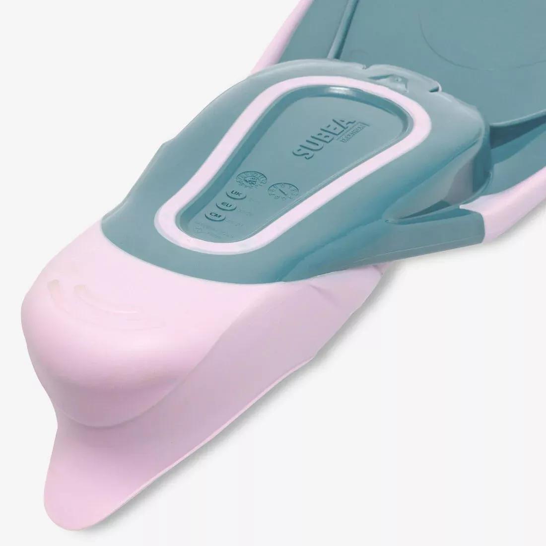 Kids Diving Fins - Ff 100 Soft, Mint, , large image number 11