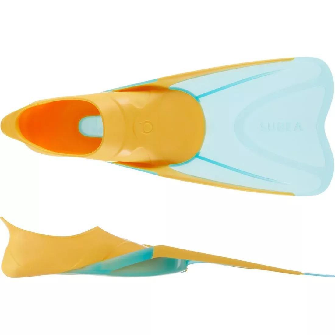 Kids Diving Fins - Ff 100 Soft, Mint, , large image number 14