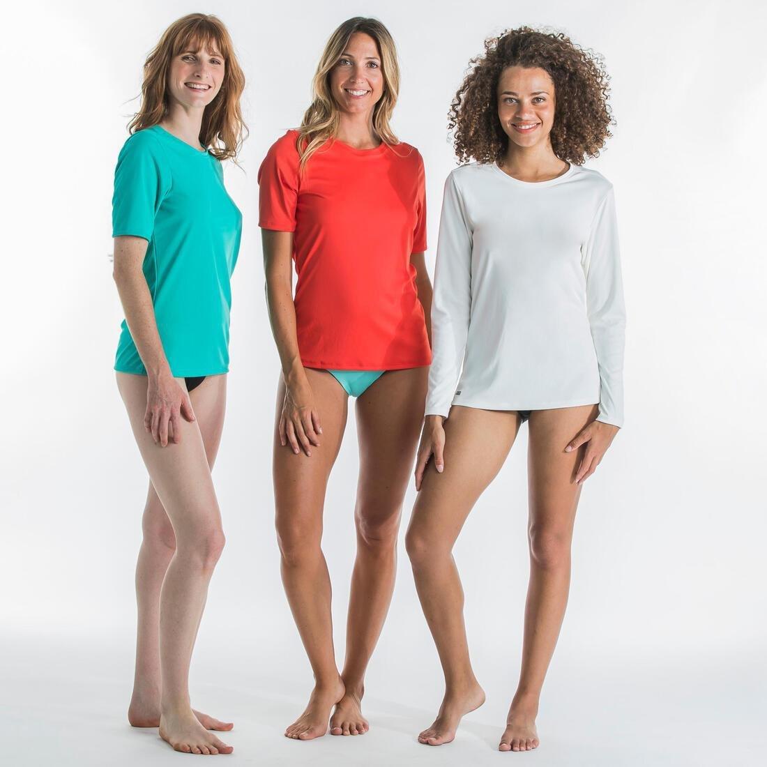 Womens Surfing Short Sleeve Uv Protection T-Shirt - Malou, Blue, , large image number 13