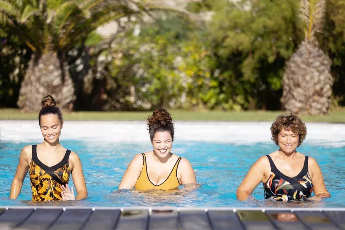 YELLOW Women's 1-piece Swimsuit Karli, No Color, large image number 2