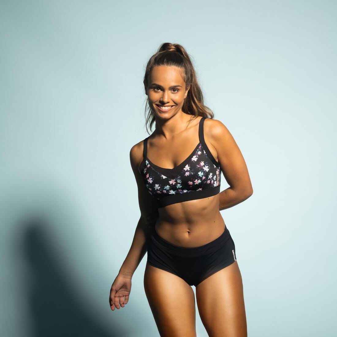 Women  Aquafit-Aquabiking Swimsuit Top - Liza Saf, Multicolour, No Color, large image number 5