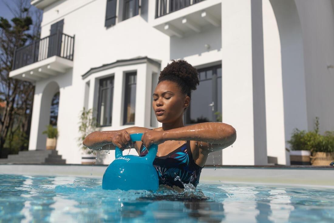 Women  Aquafit-Aquabiking Swimsuit Top - Liza Saf, Multicolour, No Color, large image number 14