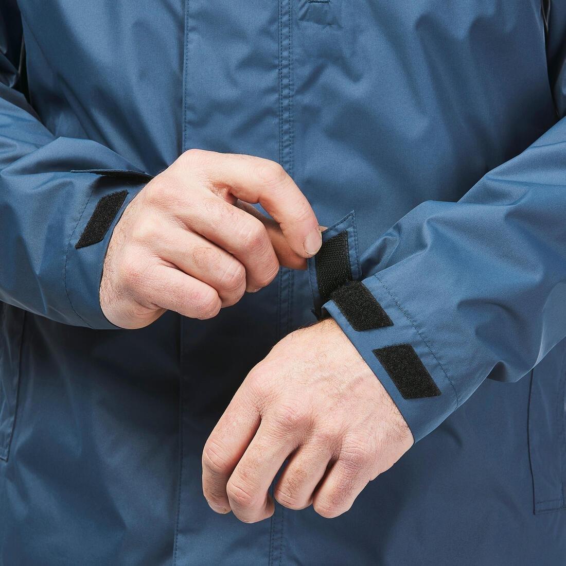 Men Waterproof Hiking Jacket - Nh500 Imper, Black, , large image number 10