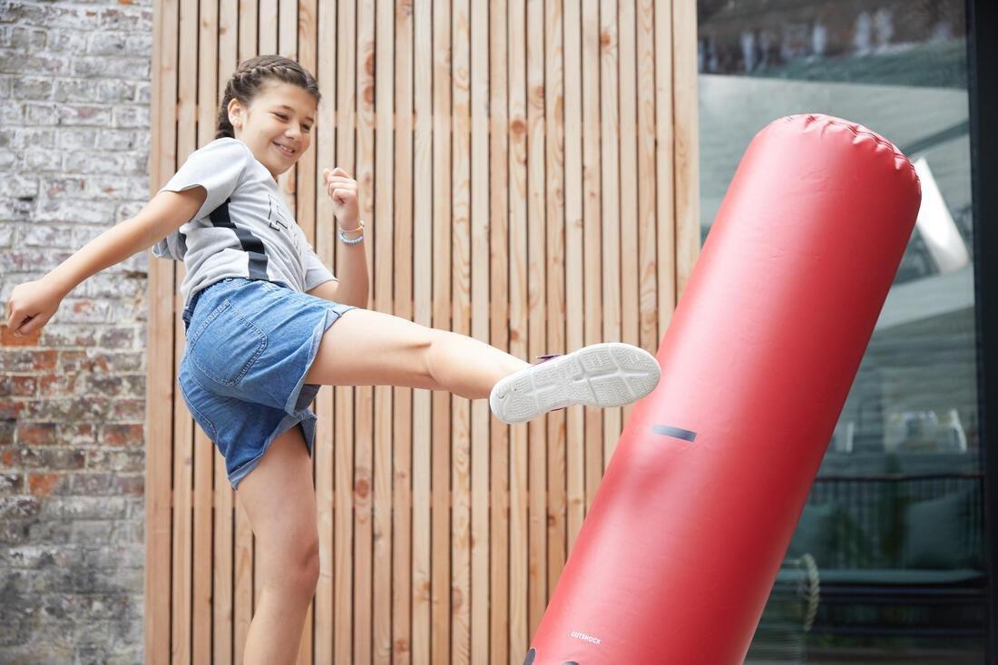 OUTSHOCK - Kids Inflatable Punching Bag, Red