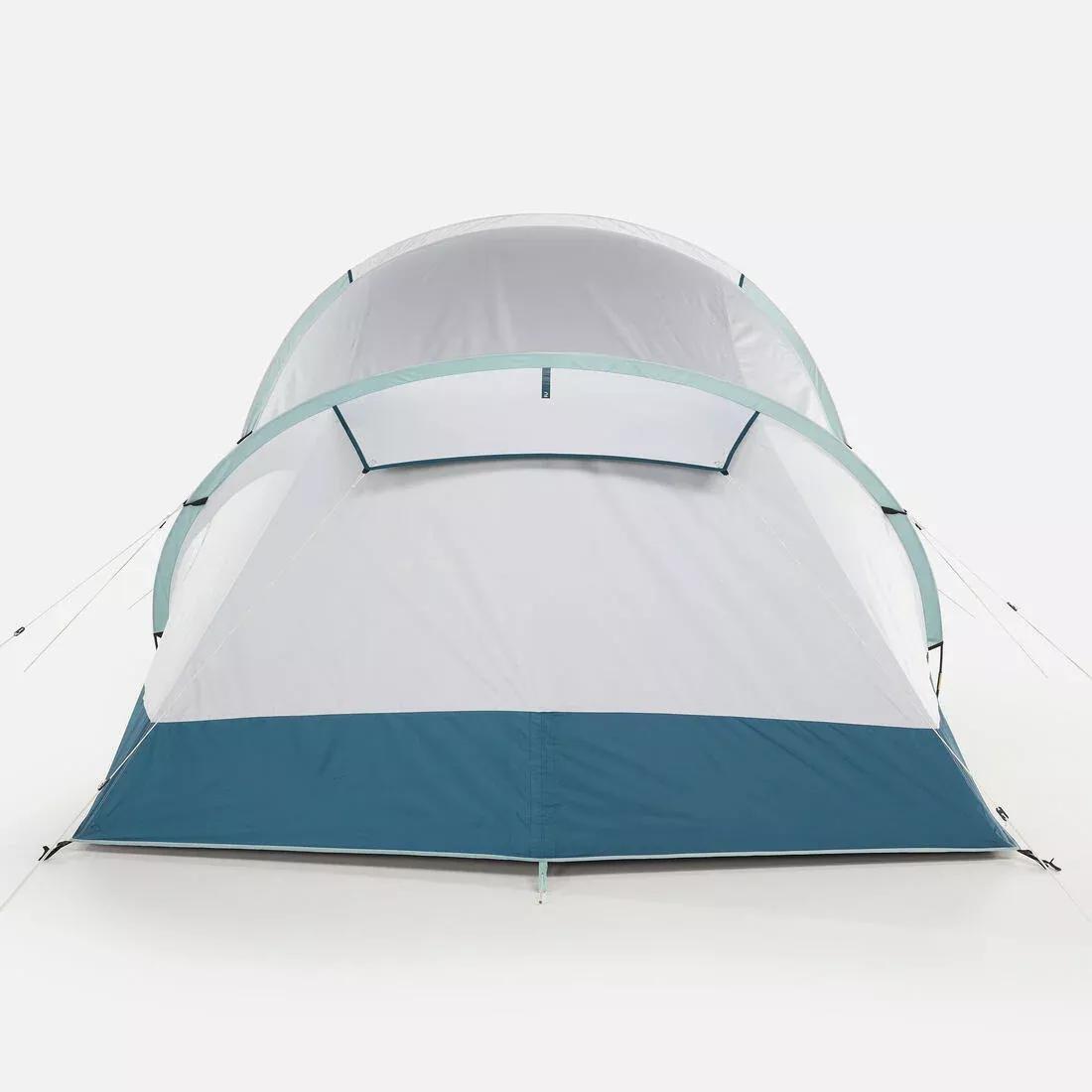 Camping Tent With Poles Arpenaz 4.1 - 4 Persons 1 Bedroom, No Color, large image number 2