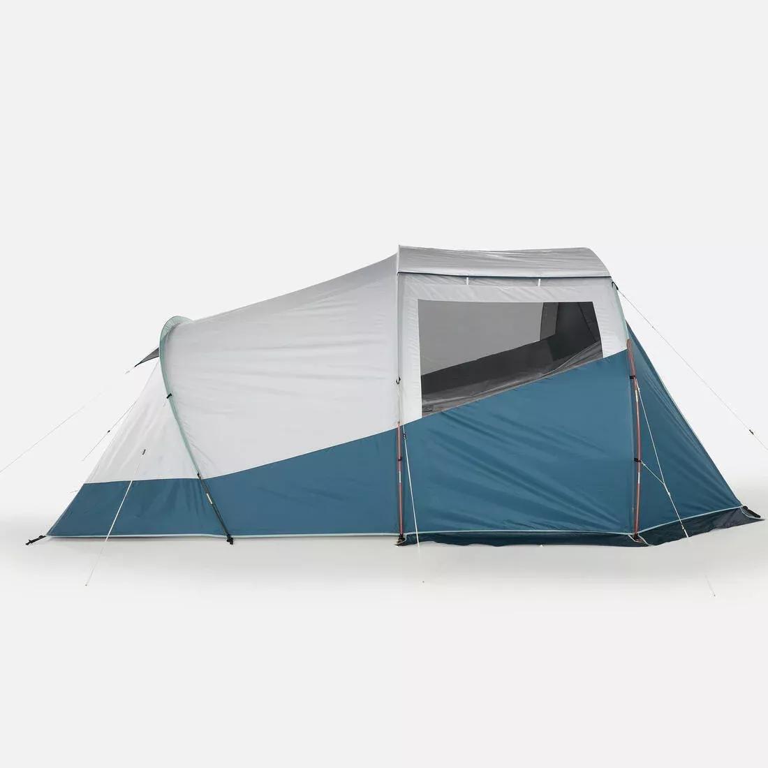 Camping Tent With Poles Arpenaz 4.1 - 4 Persons 1 Bedroom, No Color, medium