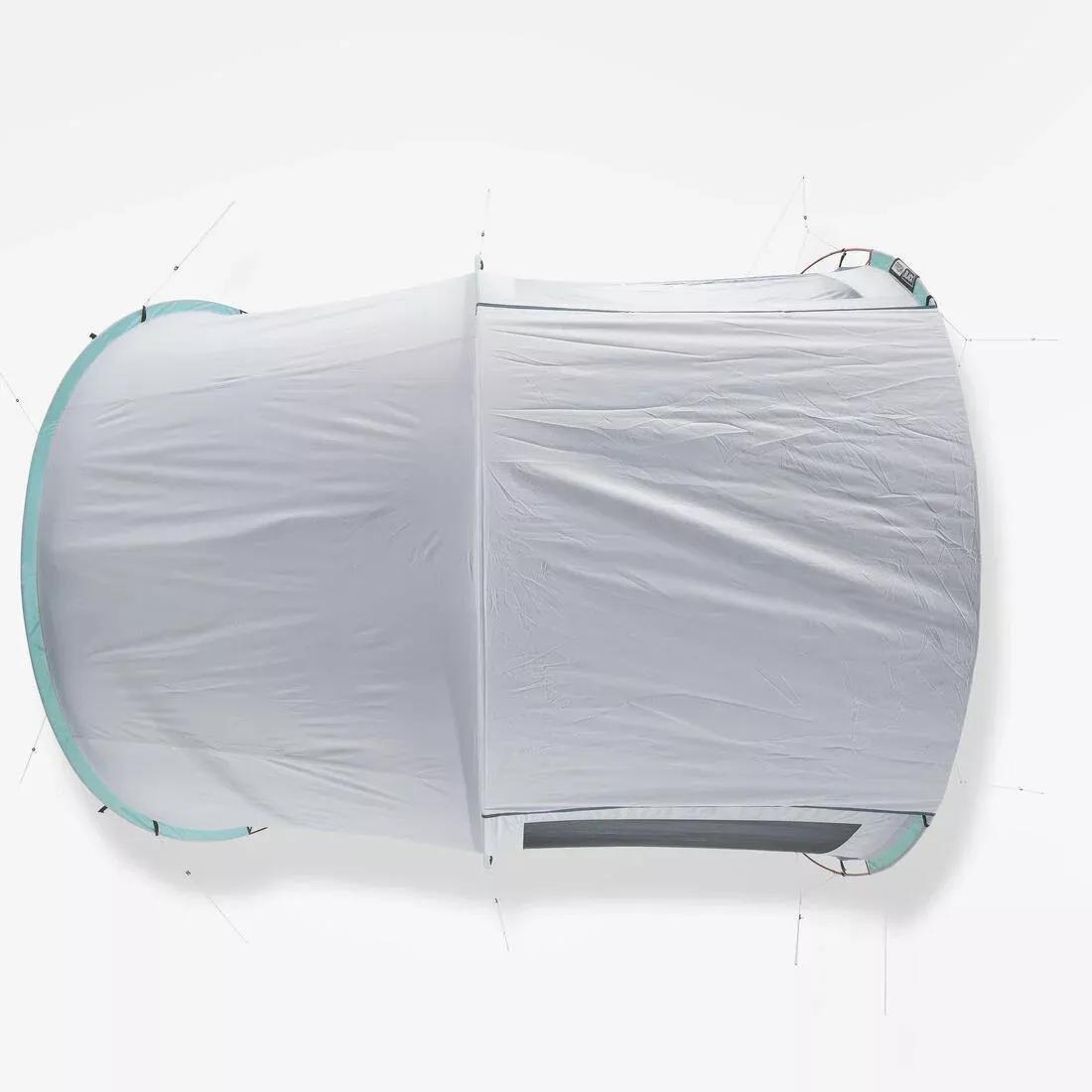 Camping Tent With Poles Arpenaz 4.1 - 4 Persons 1 Bedroom, No Color, large image number 4