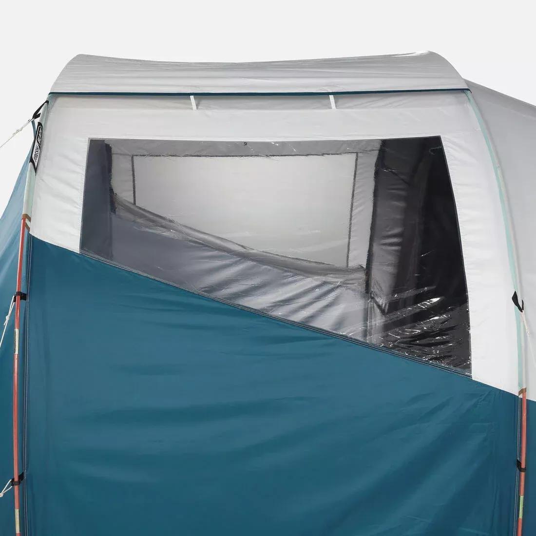 Camping Tent With Poles Arpenaz 4.1 - 4 Persons 1 Bedroom, No Color, large image number 7