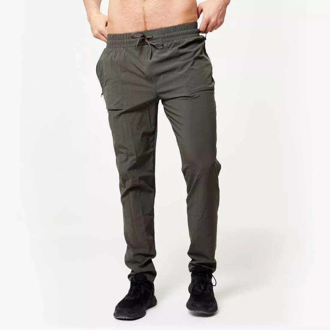 Men Breathable Fitness Collection Bottoms, Green, No Color, large image number 0