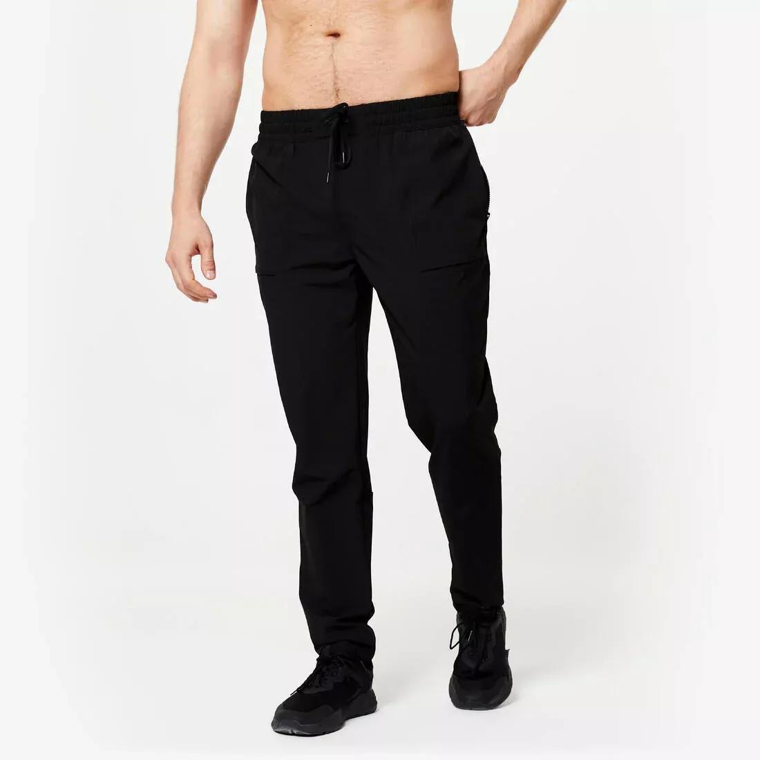 Men Breathable Fitness Collection Bottoms, Green, No Color, large image number 1