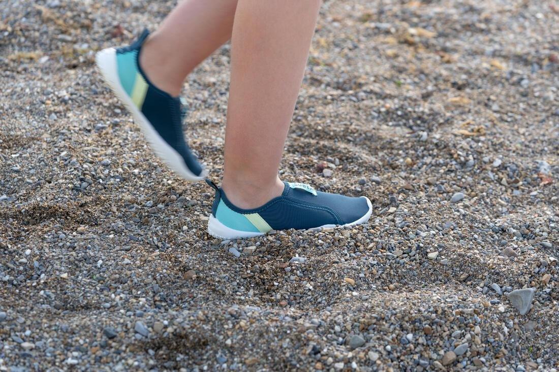 Kids Unisex Elasticated Aquashoes - 120 Beach Party, Blue, No Color, large image number 7