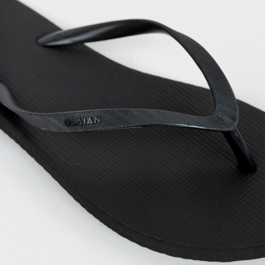 Womens Flip-Flops, Black, No Color, large image number 4
