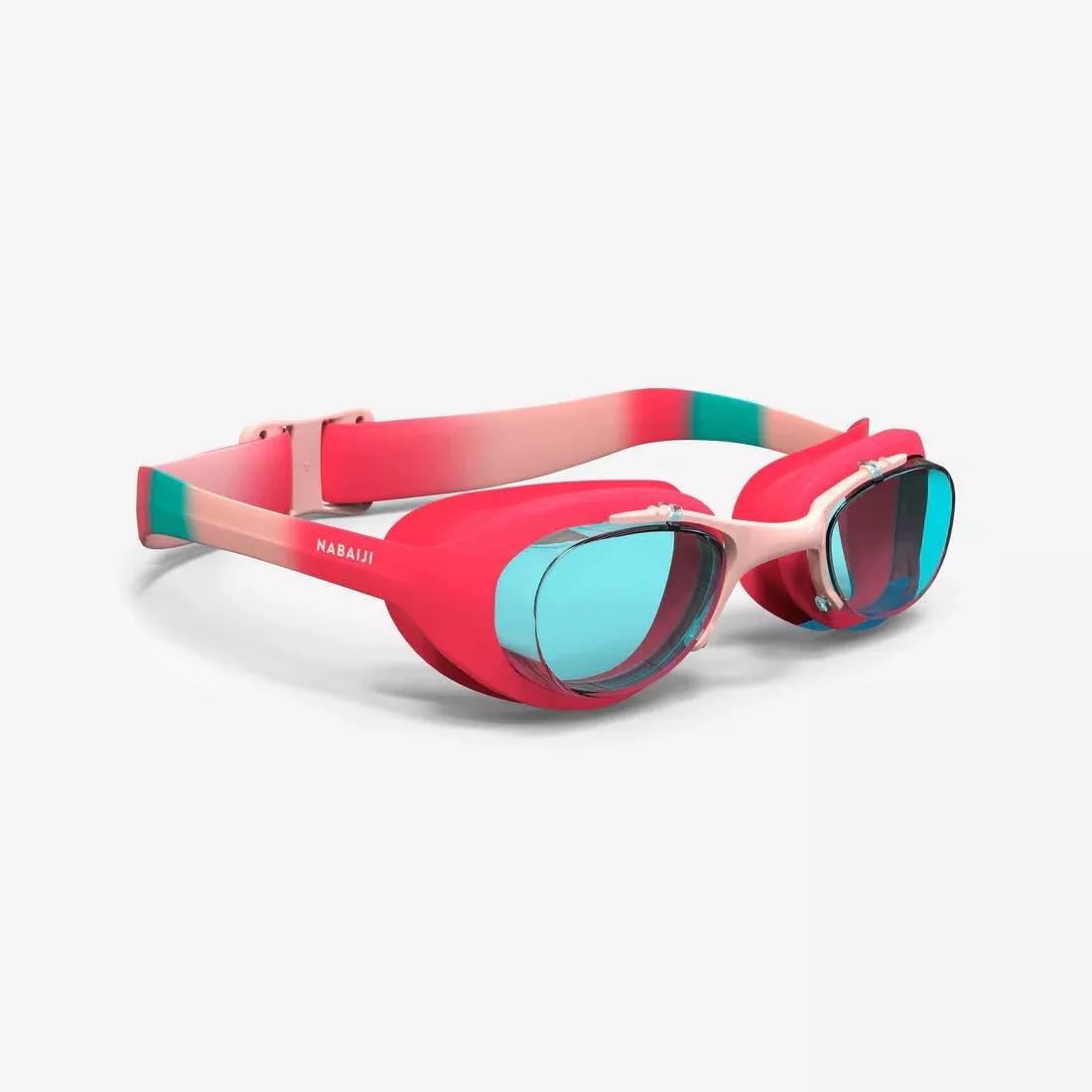 Kids Clear Lenses Swimming Goggles - Xbase 100, Pink, No Color, large image number 0