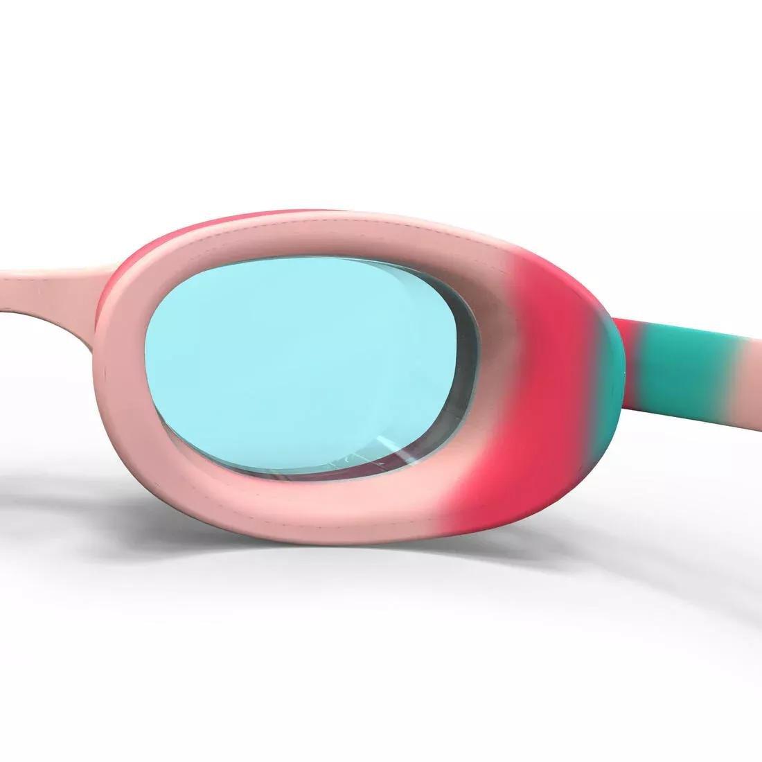 Kids Clear Lenses Swimming Goggles - Xbase 100, Pink, No Color, large image number 11