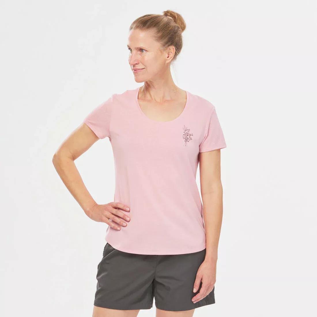 Women Hiking T-Shirt - Nh500, Blue, , large image number 2