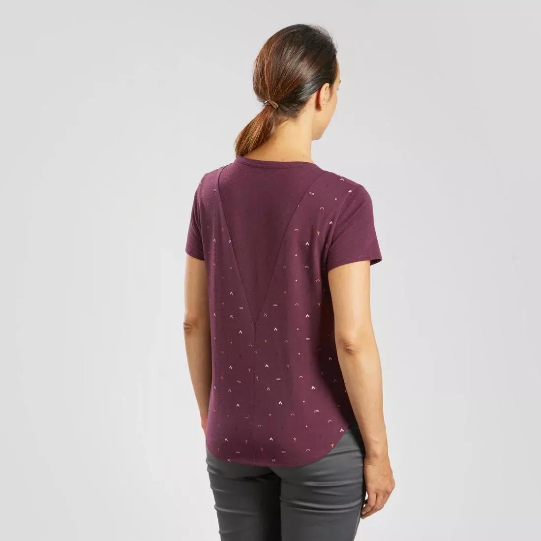 Women Hiking T-Shirt - Nh500, Blue, , large image number 7