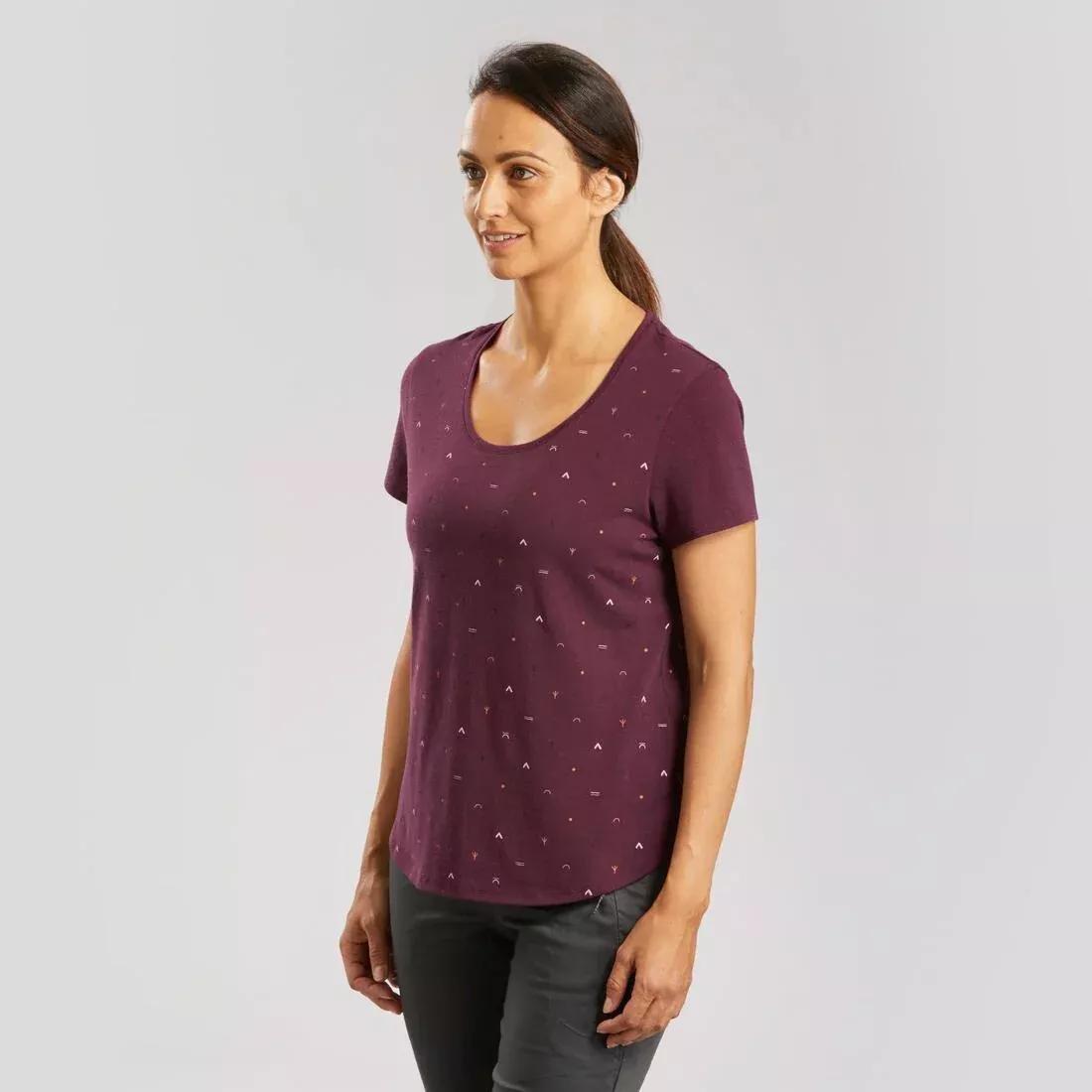 Women Hiking T-Shirt - Nh500, Blue, , large image number 13