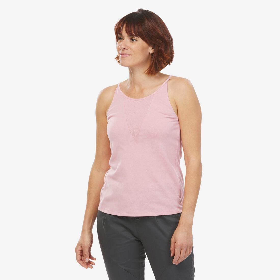 Women Hiking Vest - Nh500, Pink, No Color, medium