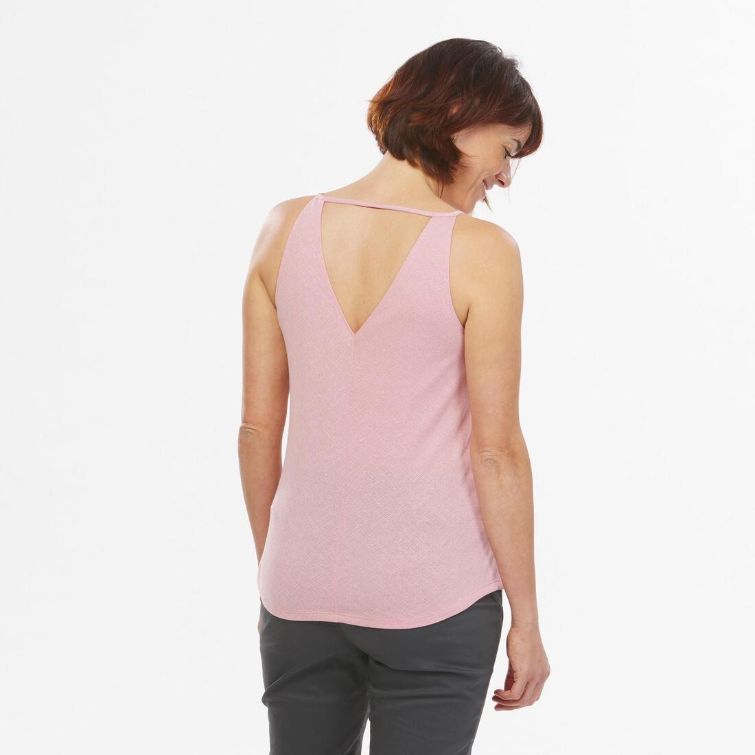 Women Hiking Vest - Nh500, Pink, No Color, large image number 8