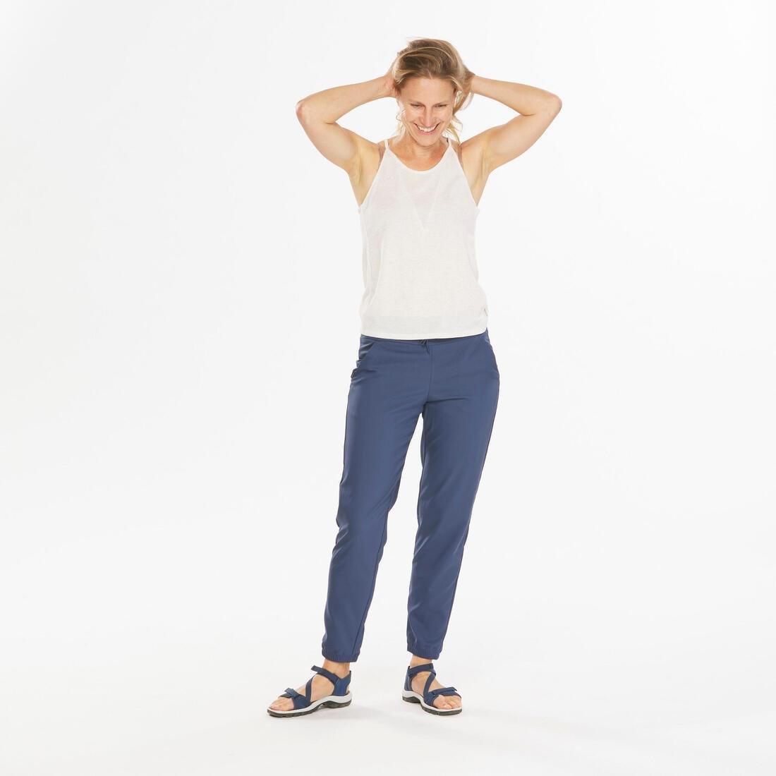 Women Hiking Trousers - Nh100, Grey, , large image number 8