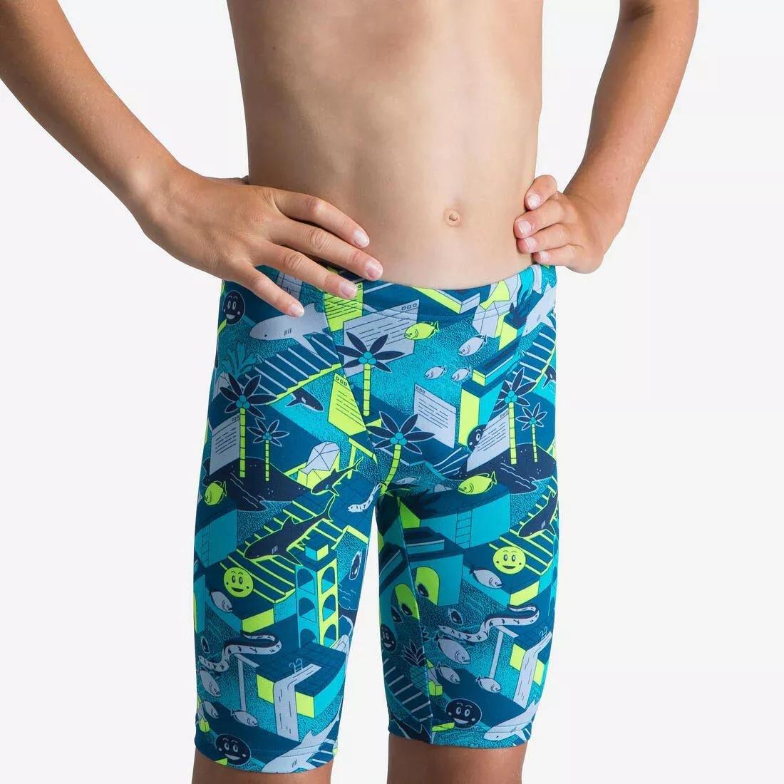 NABAIJI - Kids Boys Swimming Jammer - Fitib 500, Black