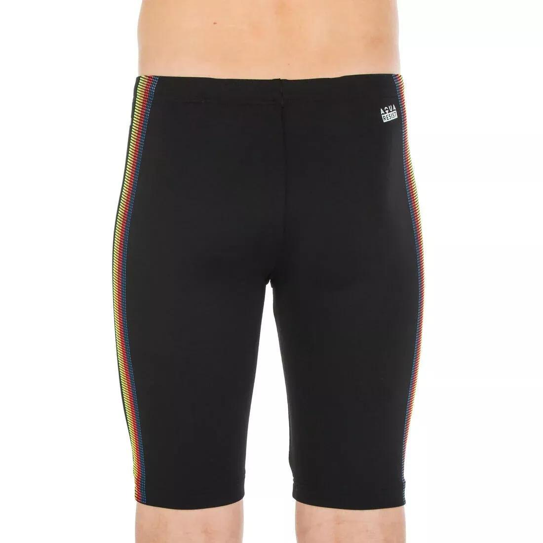 Kids Boys Swimming Jammer - Fitib 500, Black, , large image number 11