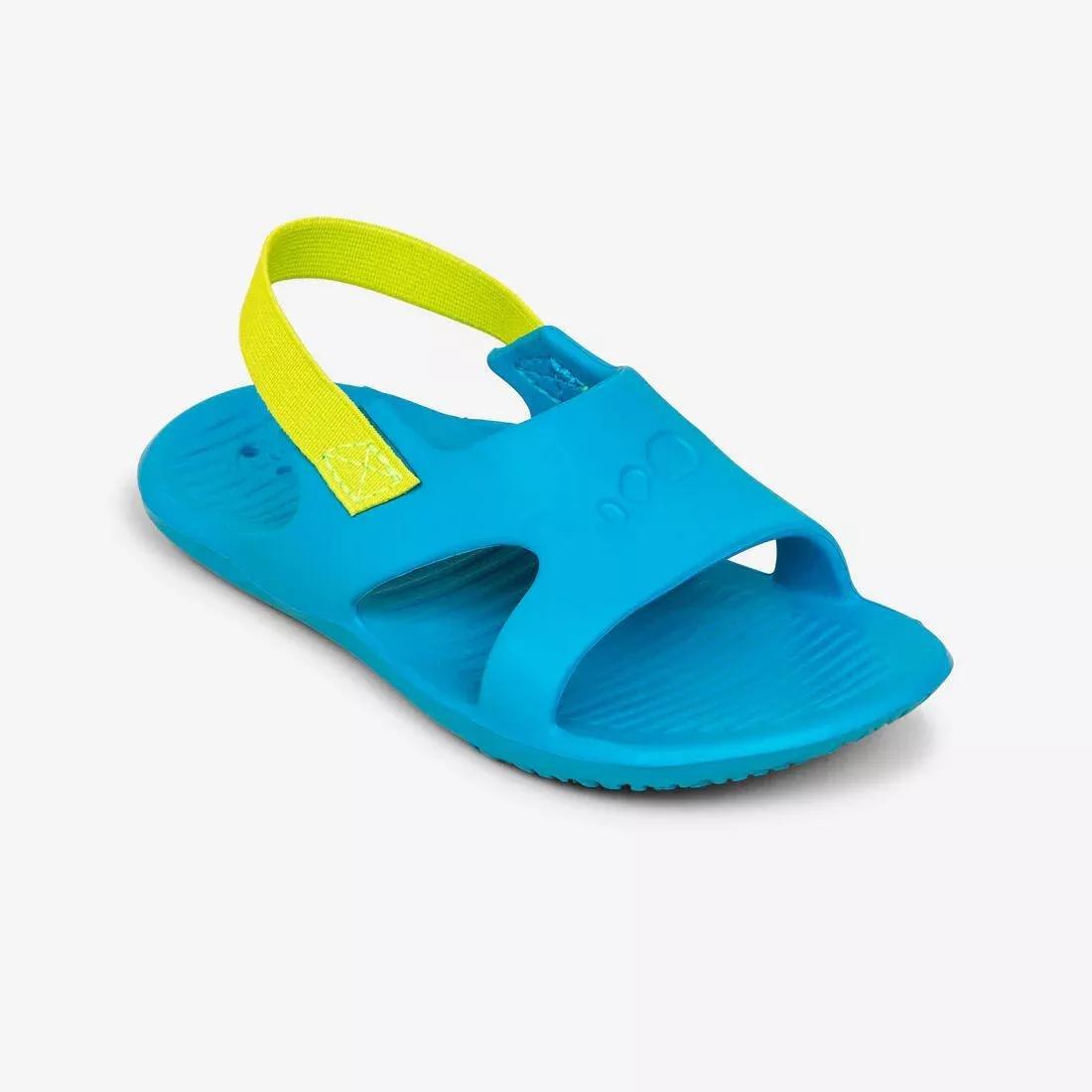 Kids Unisex Pool Sandal - 100 Basic, Blue, No Color, large image number 0