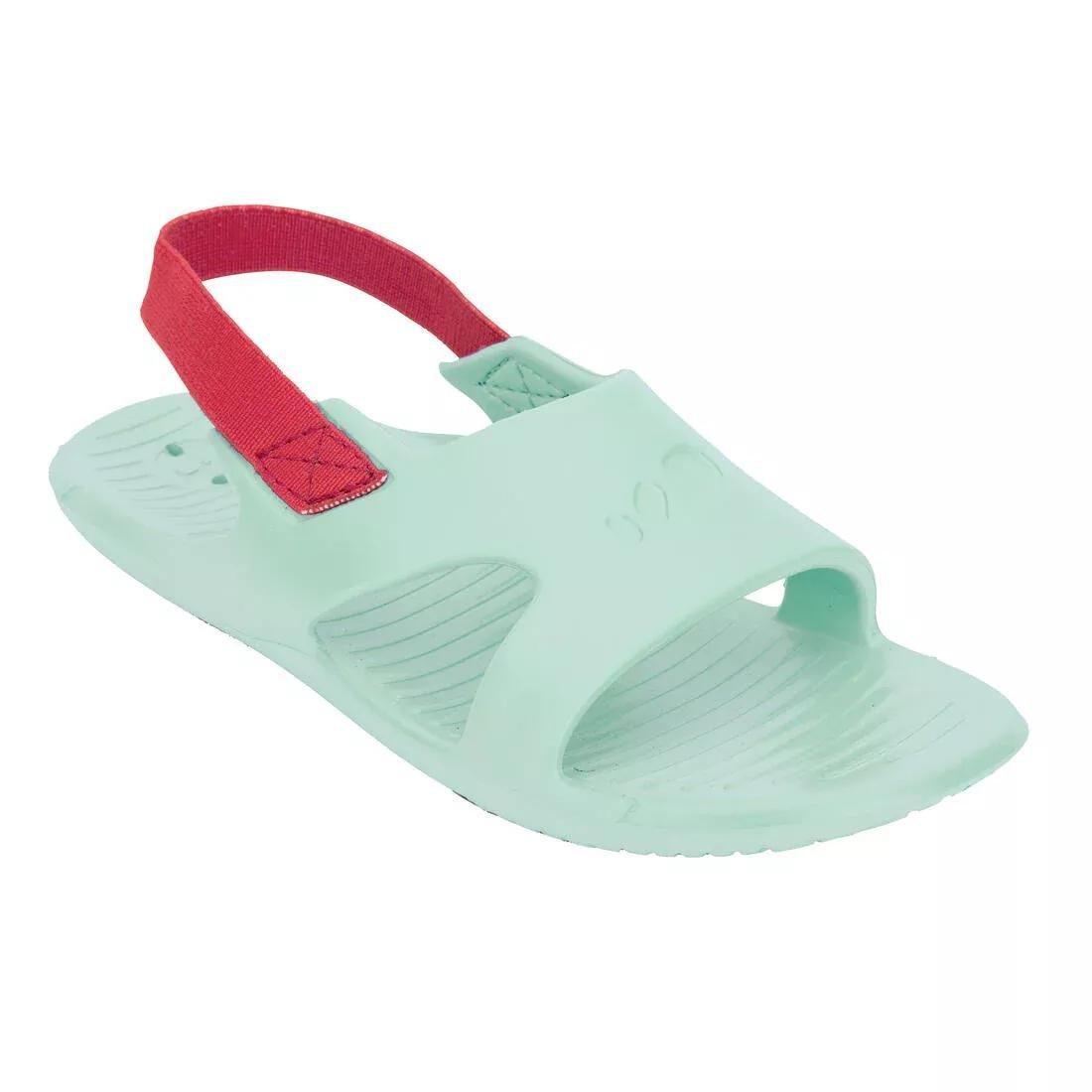 Kids Unisex Pool Sandal - 100 Basic, Blue, , large image number 1