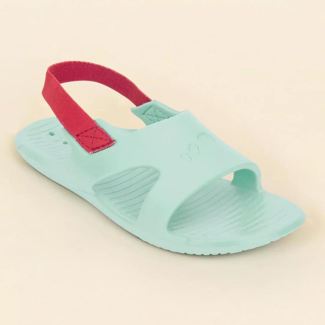 Kids Unisex Pool Sandal - 100 Basic, Blue, , large image number 9
