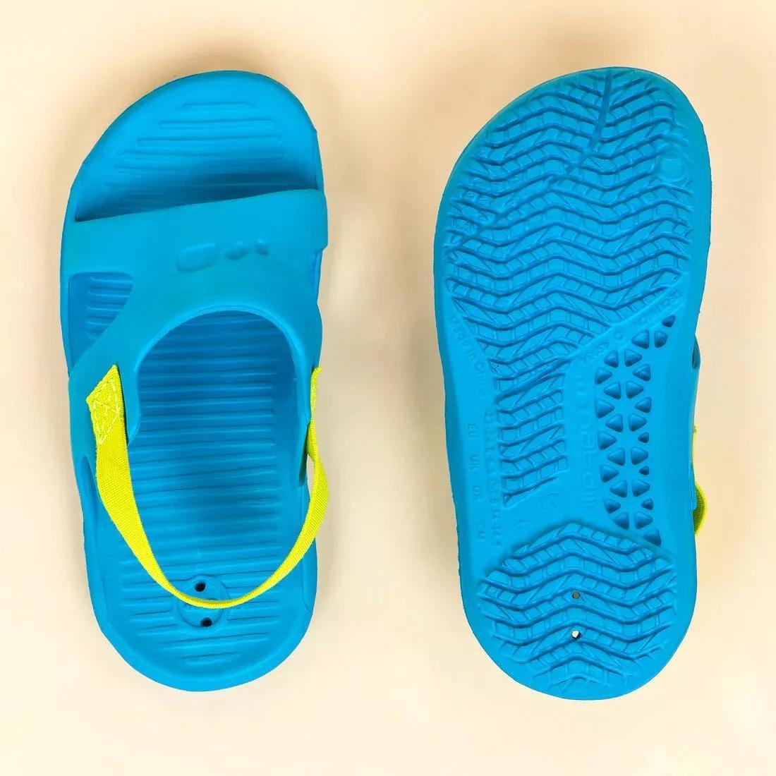 Kids Unisex Pool Sandal - 100 Basic, Blue, , large image number 14