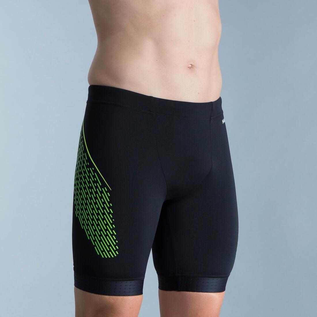 Men Swimming Jammer - Fiti 500, Black, No Color, large image number 1