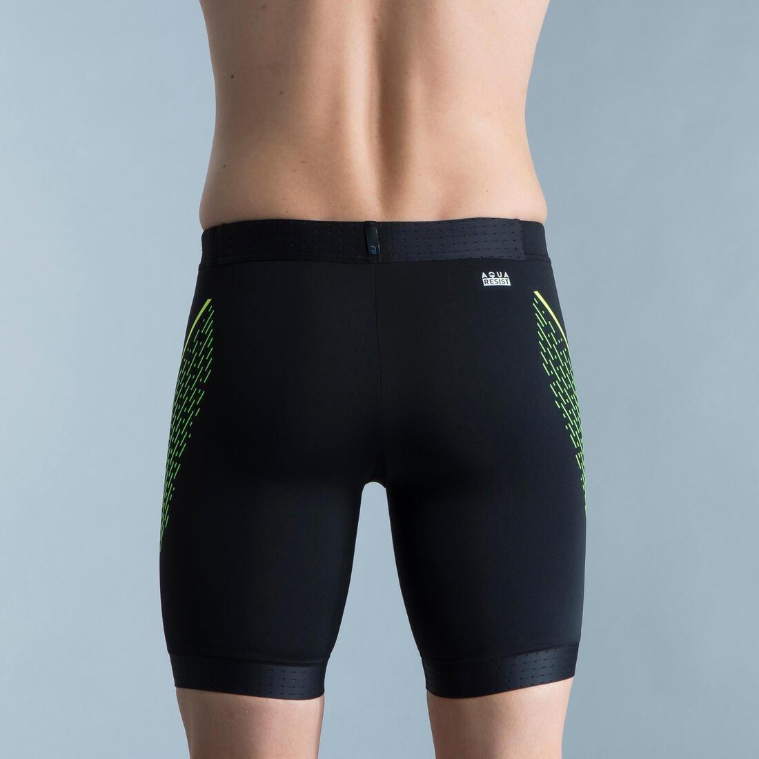 Men Swimming Jammer - Fiti 500, Black, No Color, large image number 3