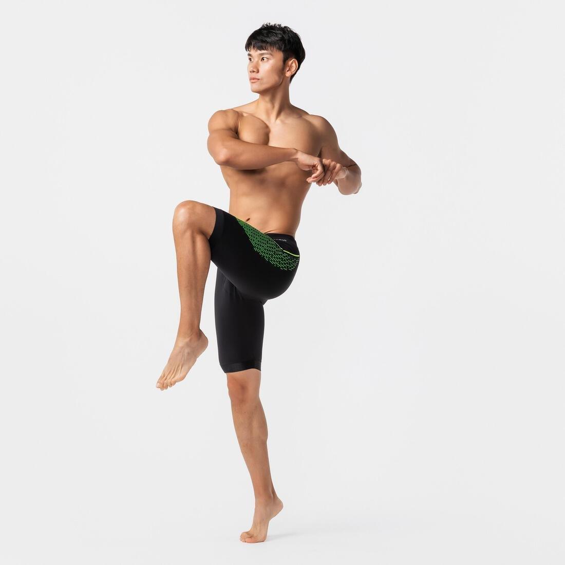 Men Swimming Jammer - Fiti 500, Black, No Color, large image number 9