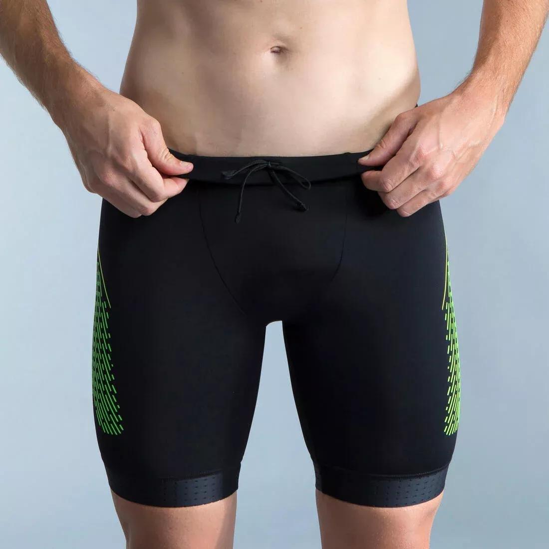 Men Swimming Jammer Fiti, Black, No Color, large image number 12