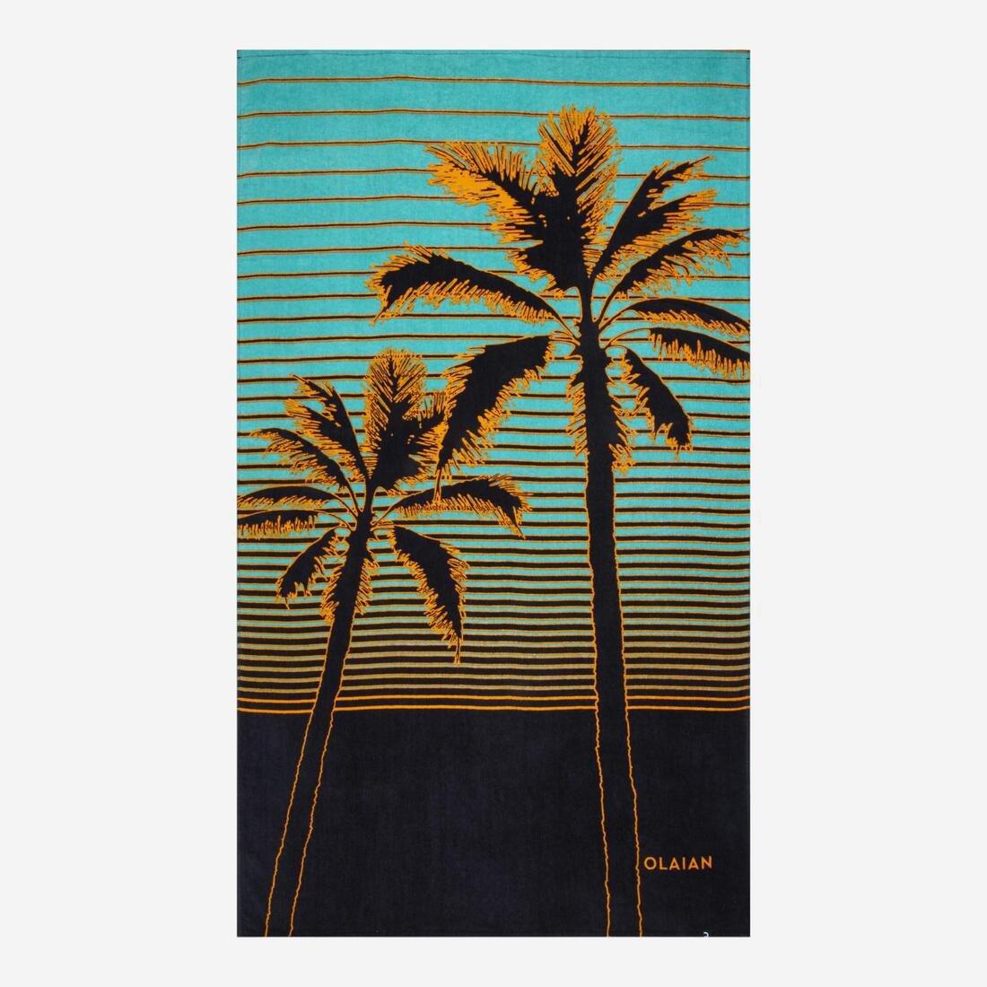 Towel - L 145 X 85 Cm, Black, No Color, large image number 1