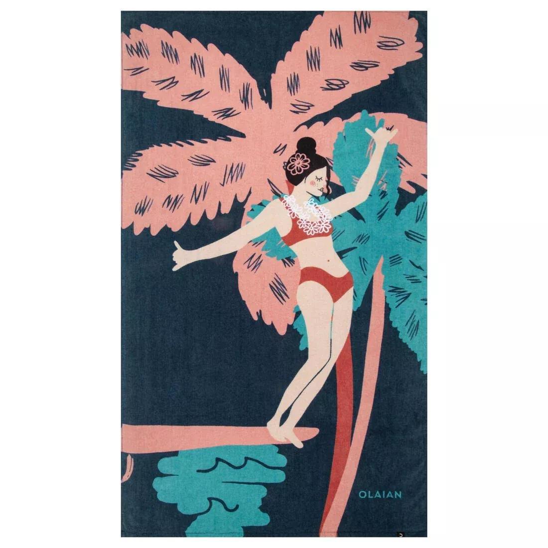 Towel - L 145 X 85 Cm, Blue, , medium