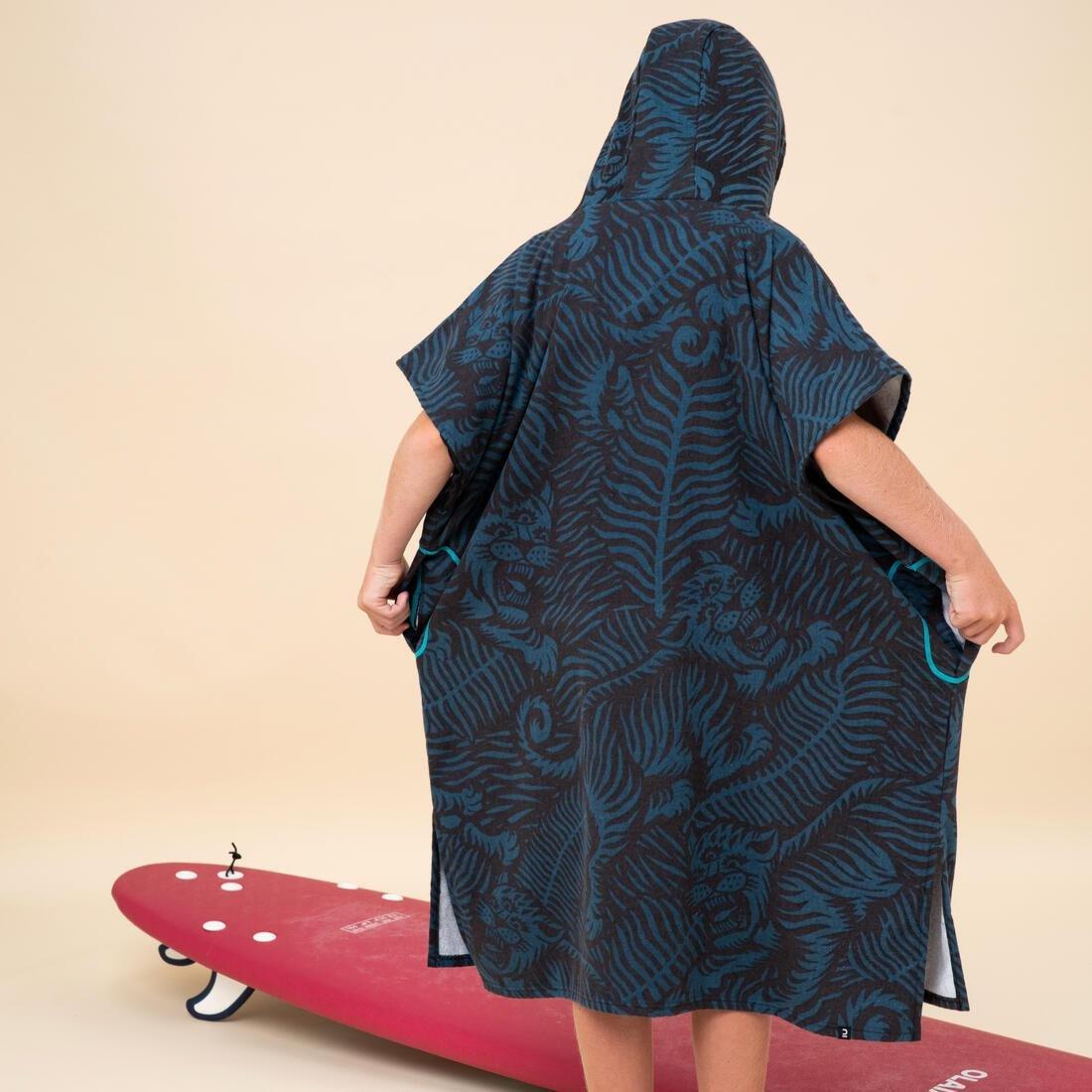 Kids Unisex Surf Poncho - 550 (135 To 160 Cm) - Cali, Blue, No Color, large image number 5