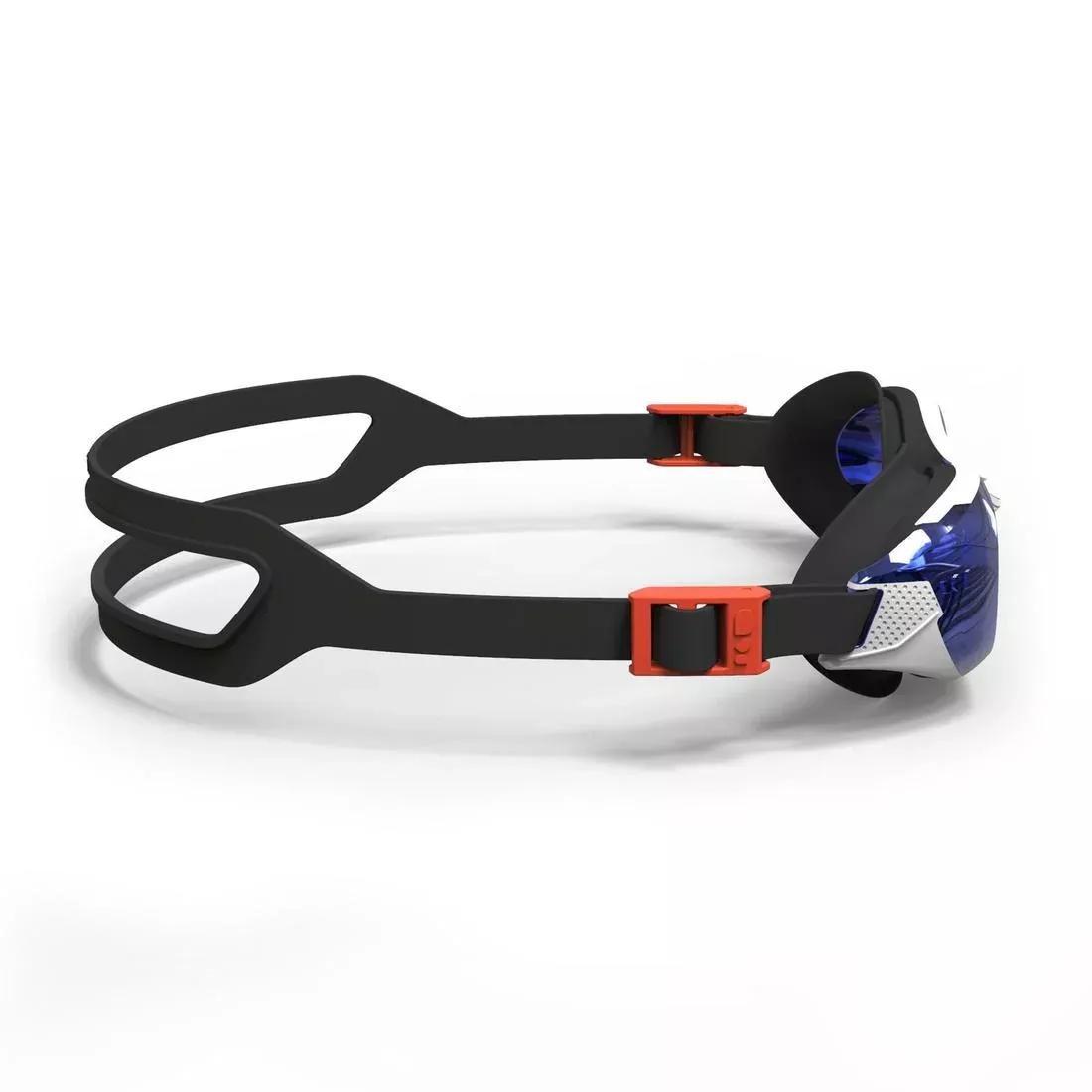 Women Swimming Goggles - Bfit Mirrored Lenses - One Size, White, No Color, large image number 3